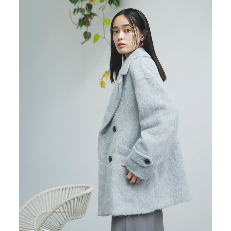 VIS｜シャギーミディ丈Pコート | Rakuten Fashion(楽天