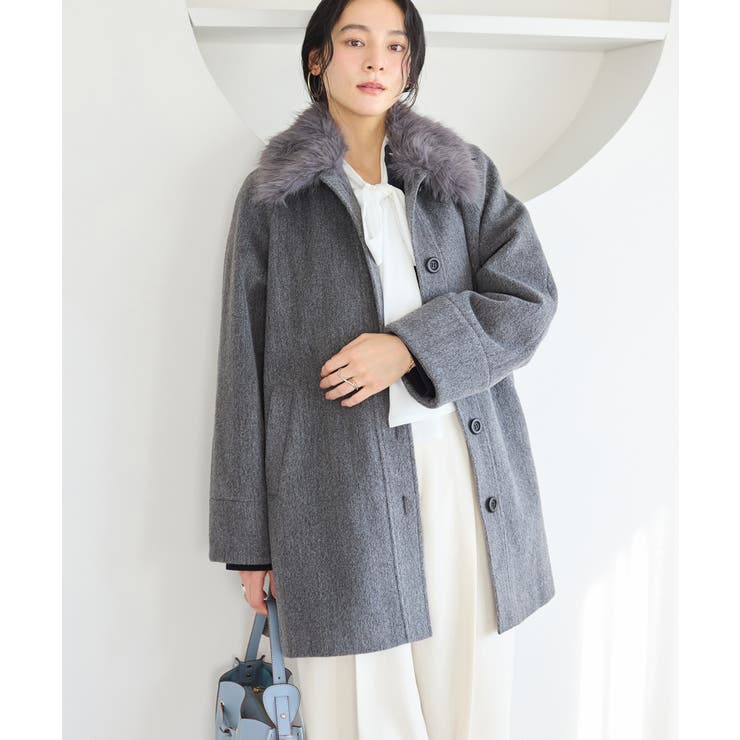ファー付きAラインステンコート | VIS  | 詳細画像14 