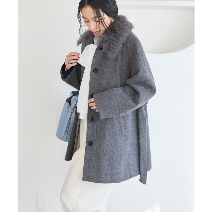 ファー付きAラインステンコート | VIS  | 詳細画像15 