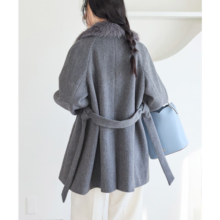 ファー付きAラインステンコート | VIS  | 詳細画像16 