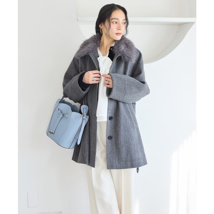 ファー付きAラインステンコート | VIS  | 詳細画像17 