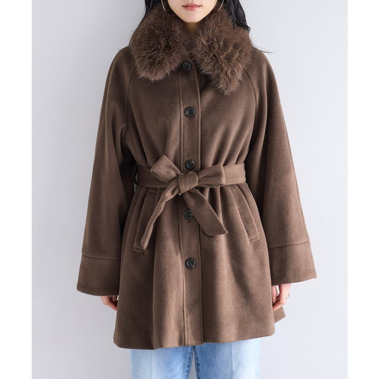 ファー付きAラインステンコート | VIS  | 詳細画像18 