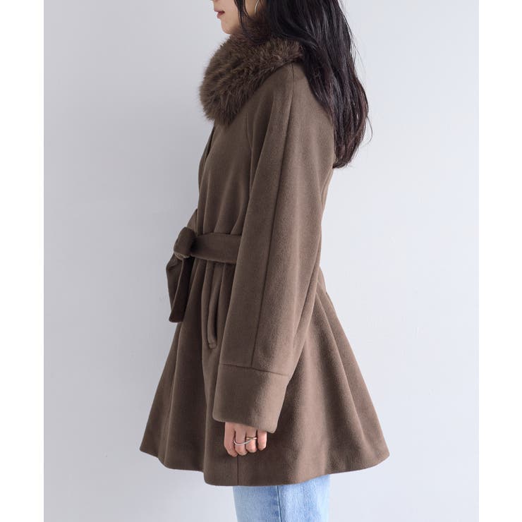 ファー付きAラインステンコート | VIS  | 詳細画像19 