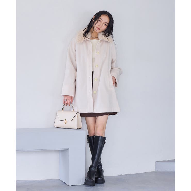 ファー付きAラインステンコート | VIS  | 詳細画像2 