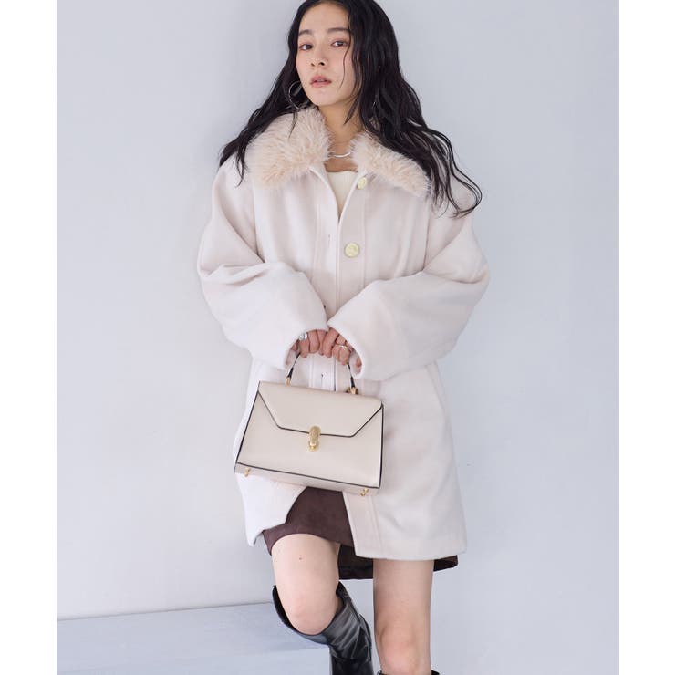 ファー付きAラインステンコート | VIS  | 詳細画像4 