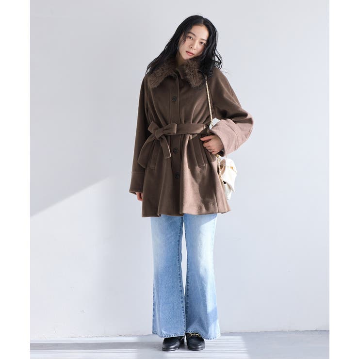 ファー付きAラインステンコート | VIS  | 詳細画像7 