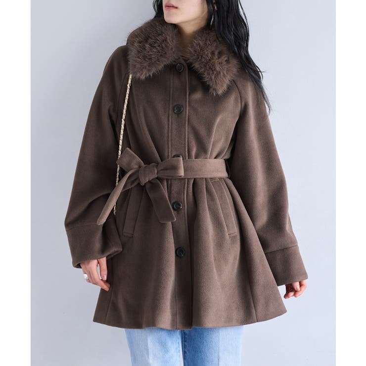 ファー付きAラインステンコート | VIS  | 詳細画像8 