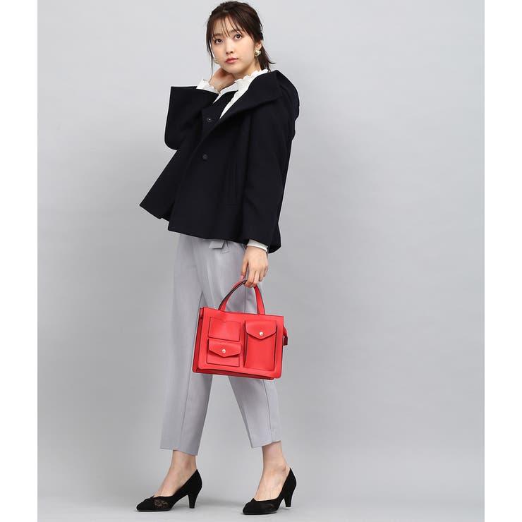 【WEB限定】二重織メルトンショートフードコート | VIS  | 詳細画像11 