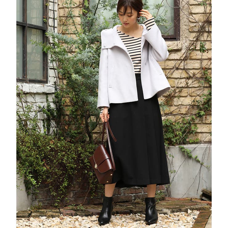 【WEB限定】二重織メルトンショートフードコート | VIS  | 詳細画像18 