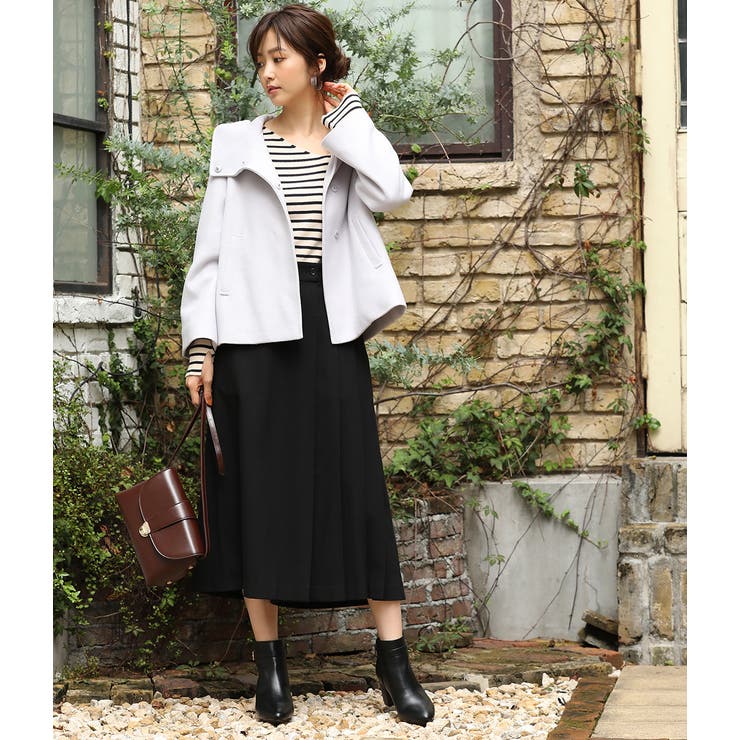 【WEB限定】二重織メルトンショートフードコート | VIS  | 詳細画像19 