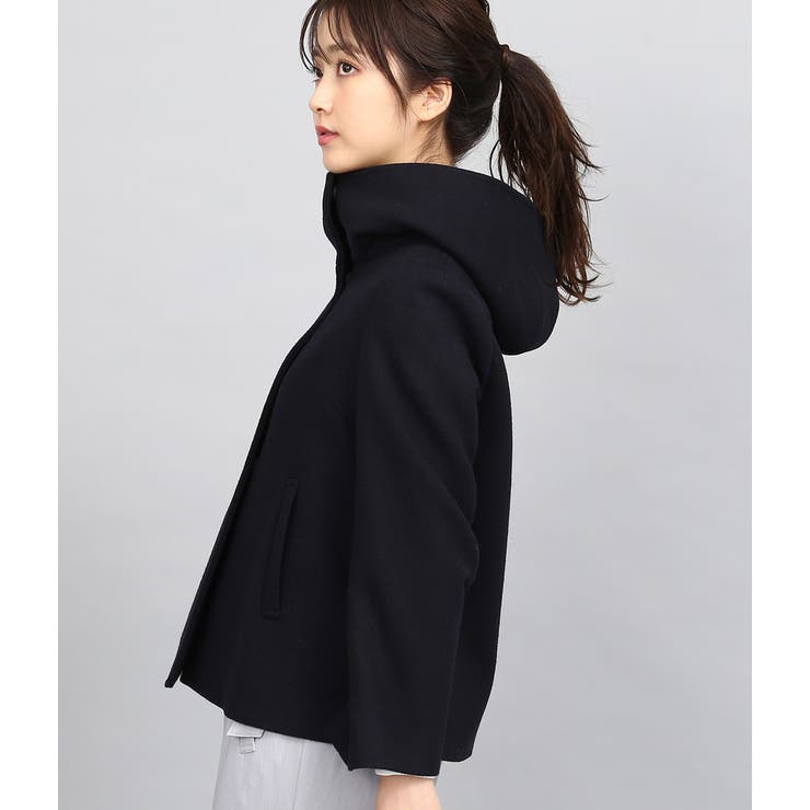 【WEB限定】二重織メルトンショートフードコート | VIS  | 詳細画像2 