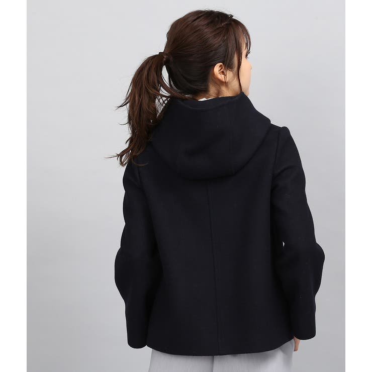 【WEB限定】二重織メルトンショートフードコート | VIS  | 詳細画像3 