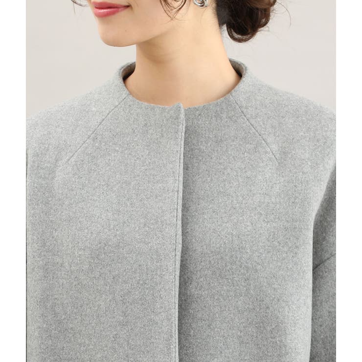 【美品】二重織りメルトンコート VIS(ビス) / 【WEB限定】二重織りメルトンビット付コート