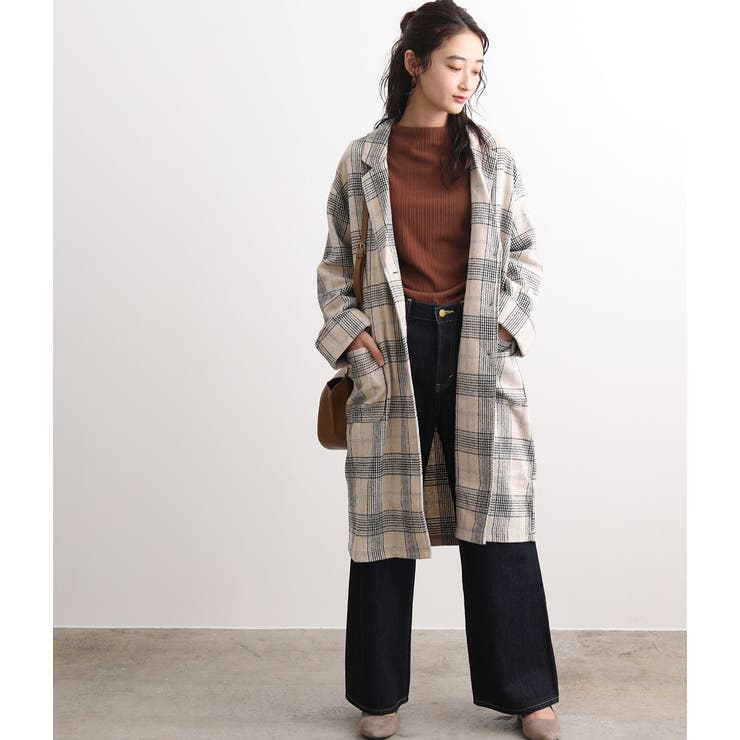 WEB限定】チェックロングコート[品番：VISW0005768]｜VIS （ビス ）の