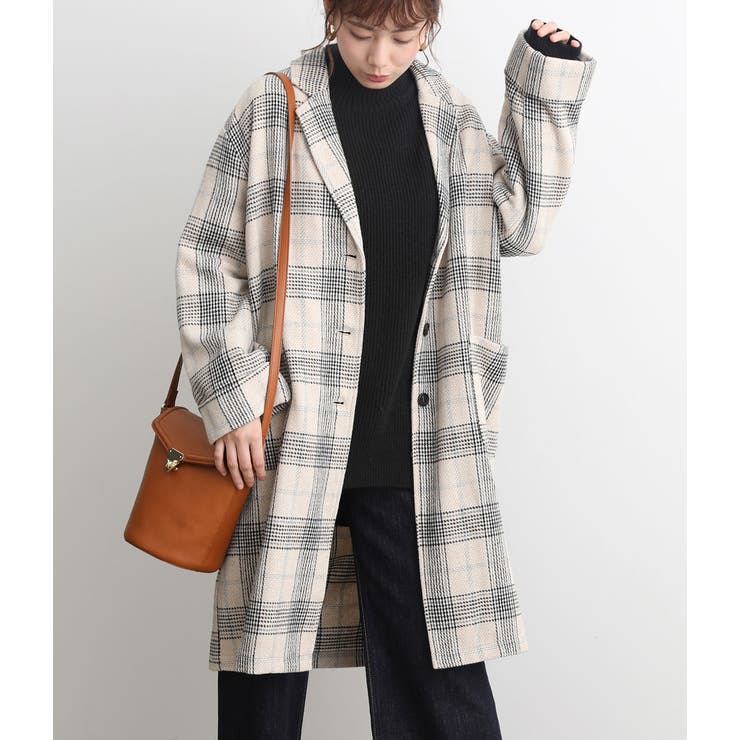 Web限定 チェックロングコート 品番 Visw0005768 Vis ビス のレディースファッション通販 Shoplist ショップリスト