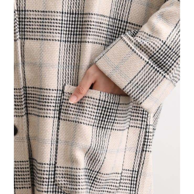 WEB限定】チェックロングコート[品番：VISW0005768]｜VIS （ビス ）の