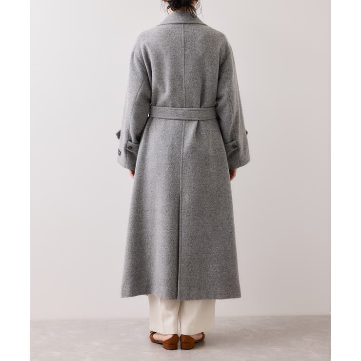 尾州シャギースタンドカラーロングコート/静電気防止・WEB限定PS・TMサイズ | VIS  | 詳細画像35 