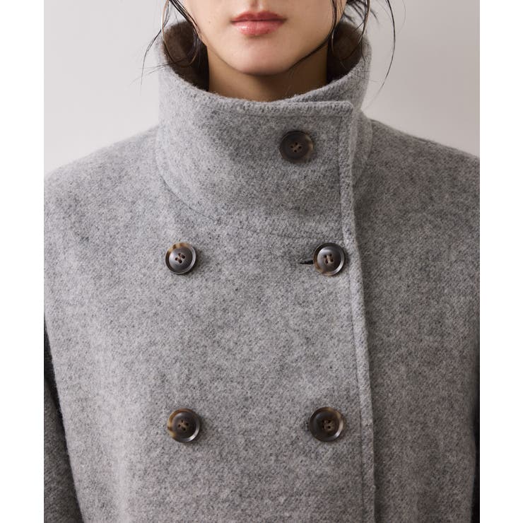 尾州シャギースタンドカラーロングコート/静電気防止・WEB限定PS・TMサイズ | VIS  | 詳細画像37 