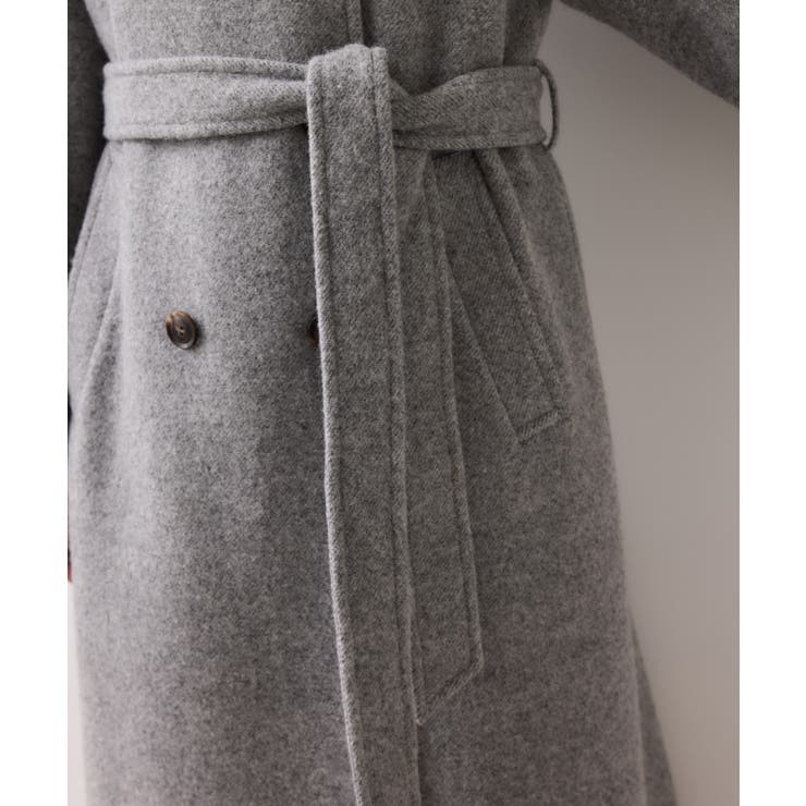 尾州シャギースタンドカラーロングコート/静電気防止・WEB限定PS・TMサイズ | VIS  | 詳細画像40 