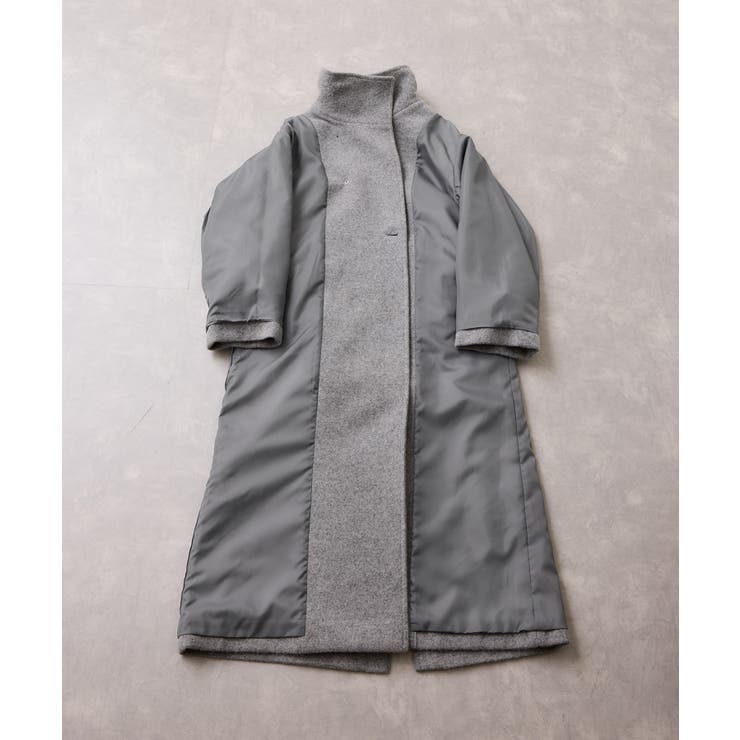 尾州シャギースタンドカラーロングコート/静電気防止・WEB限定PS・TMサイズ | VIS  | 詳細画像47 