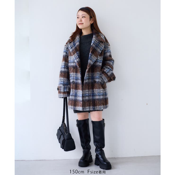 【WEB限定】シャギーミディ丈Pコート | VIS  | 詳細画像13 