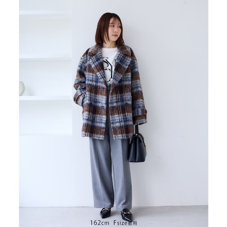 【WEB限定】シャギーミディ丈Pコート | VIS  | 詳細画像14 