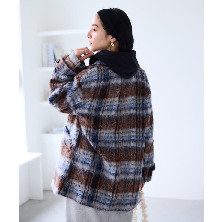 【WEB限定】シャギーミディ丈Pコート | VIS  | 詳細画像4 