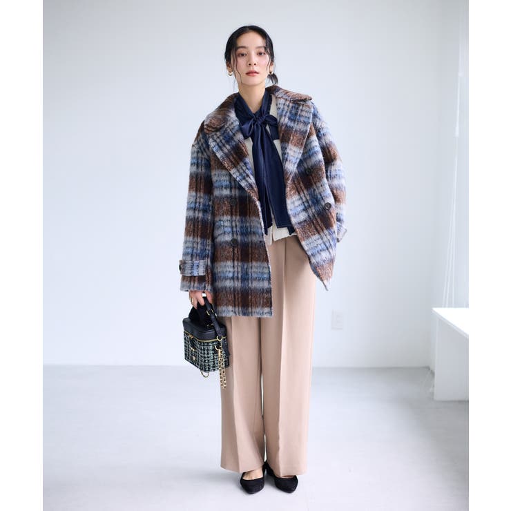 【WEB限定】シャギーミディ丈Pコート | VIS  | 詳細画像5 