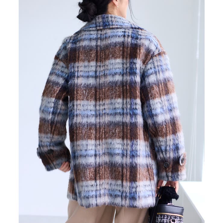 【WEB限定】シャギーミディ丈Pコート | VIS  | 詳細画像7 