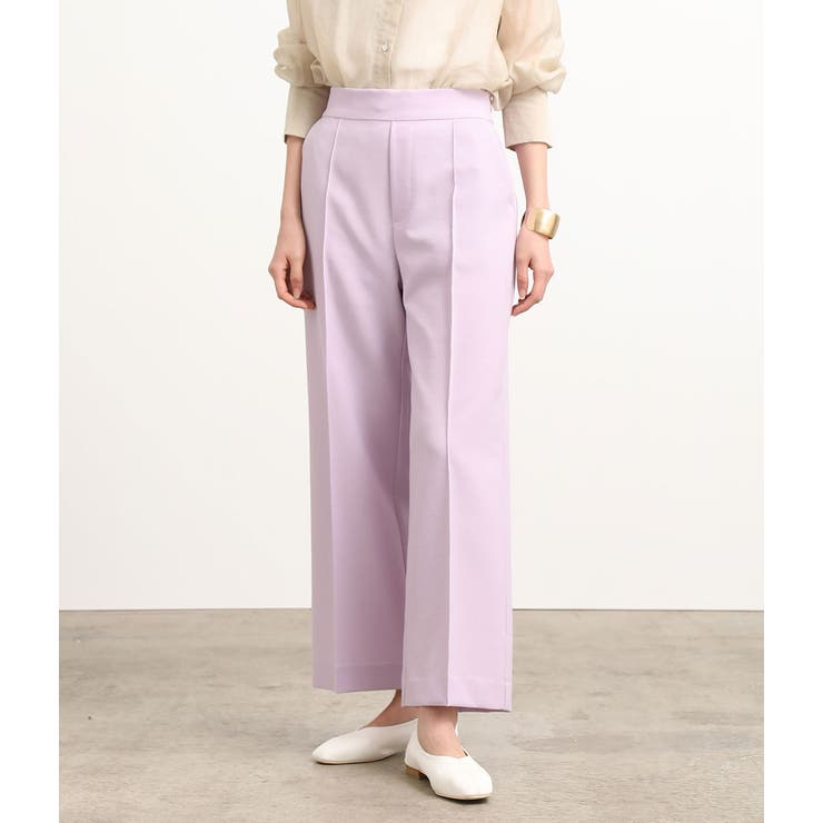 ラベンダー(52) | ピンタックワイドパンツ | VIS 