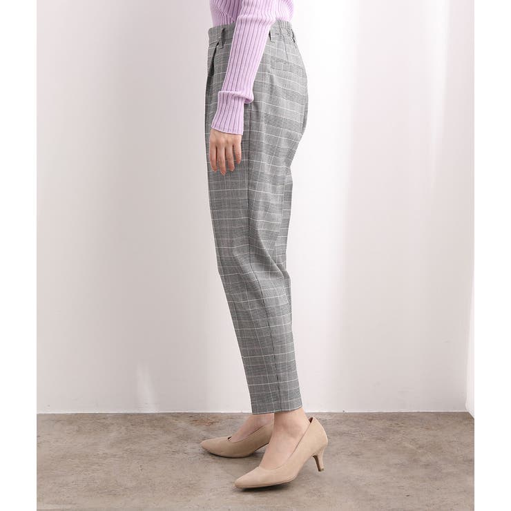 EASY CARE】グレンチェックテーパードパンツ[品番：VISW0006458]｜VIS
