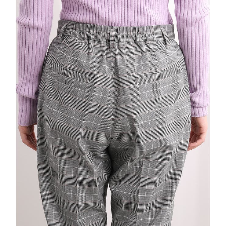 EASY CARE】グレンチェックテーパードパンツ[品番：VISW0006458]｜VIS