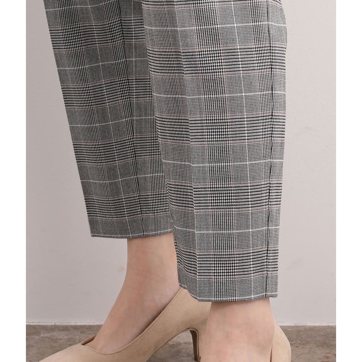 EASY CARE】グレンチェックテーパードパンツ[品番：VISW0006458]｜VIS