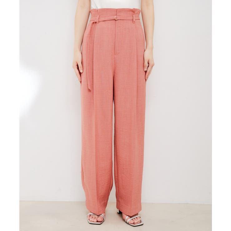 【接触冷感 洗える】美easy Dカンベルト付きワイドパンツ【セットアップ対応】 | VIS  | 詳細画像26 