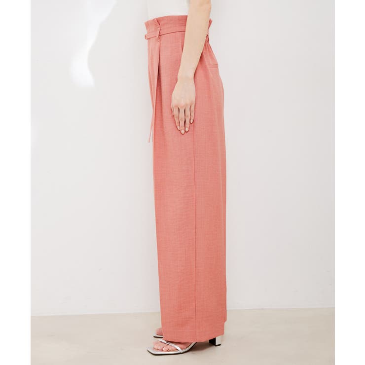 【接触冷感 洗える】美easy Dカンベルト付きワイドパンツ【セットアップ対応】 | VIS  | 詳細画像27 