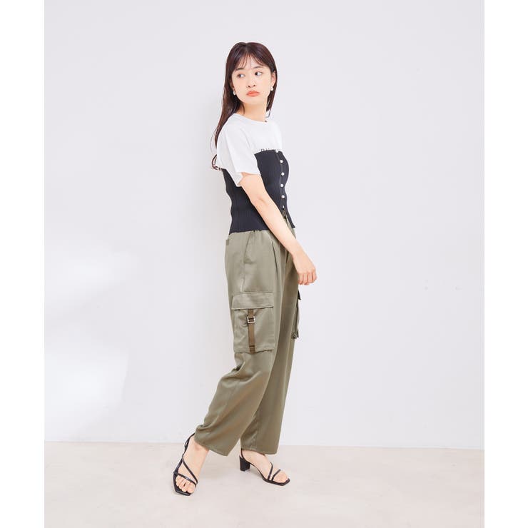 【未使用近】定価¥18,700 洗えるサテンカーゴパンツ 大きいサイズ04 セール】 【UVカット・吸水速乾・洗える】シェルタリングドライ