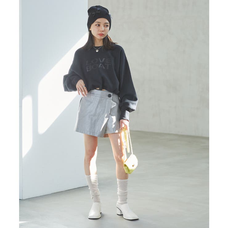 【STAYC/SUMIN着用】箔プリントミニスカパン | VIS  | 詳細画像5 