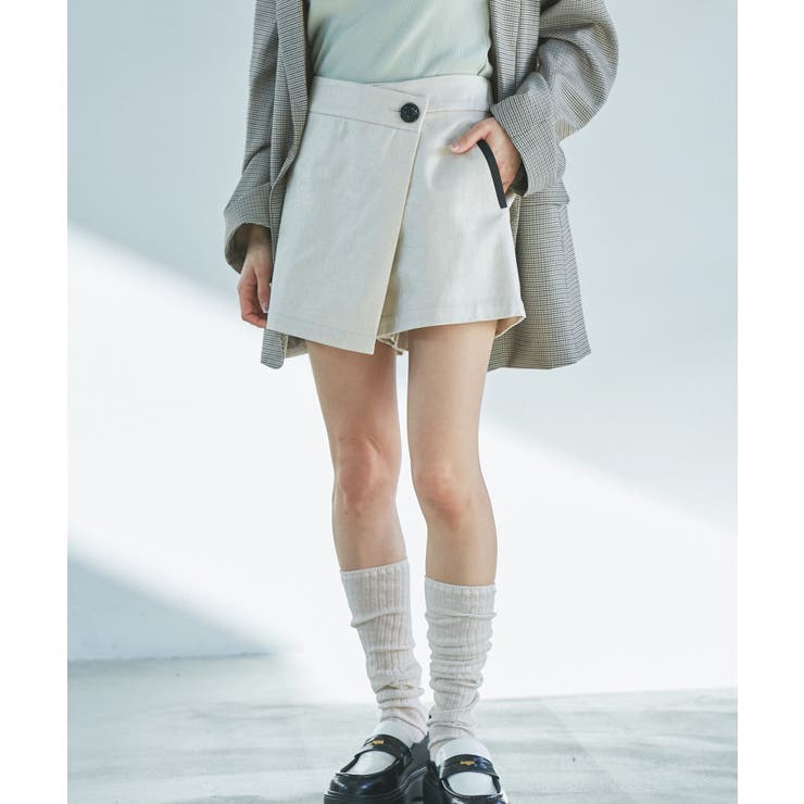 ベージュ(27) | 【STAYC/SUMIN着用】箔プリントミニスカパン | VIS 