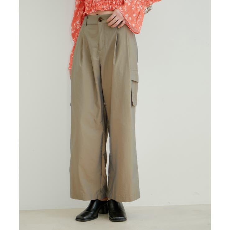 【セットアップ対応】タックギャザーワイドカーゴパンツ | VIS  | 詳細画像12 