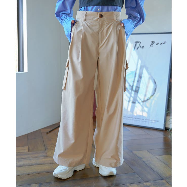 【セットアップ対応】タックギャザーワイドカーゴパンツ | VIS  | 詳細画像32 