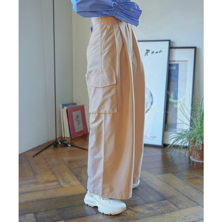 【セットアップ対応】タックギャザーワイドカーゴパンツ | VIS  | 詳細画像33 