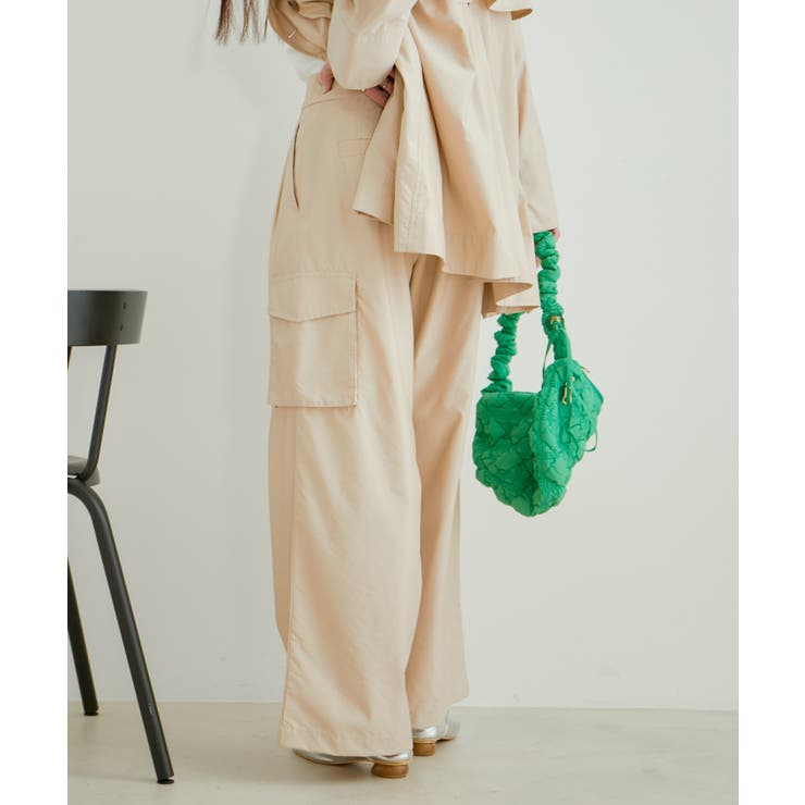 【セットアップ対応】タックギャザーワイドカーゴパンツ | VIS  | 詳細画像5 