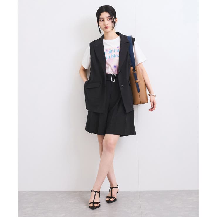 【セットアップ対応】ベルト付きバミューダパンツ | VIS  | 詳細画像6 