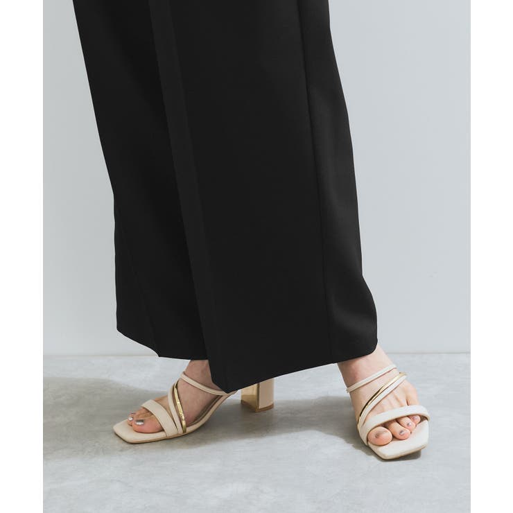 【新色追加】【防シワ/接触冷感】ベルトディテールタックワイドスラックスパンツ | VIS  | 詳細画像30 