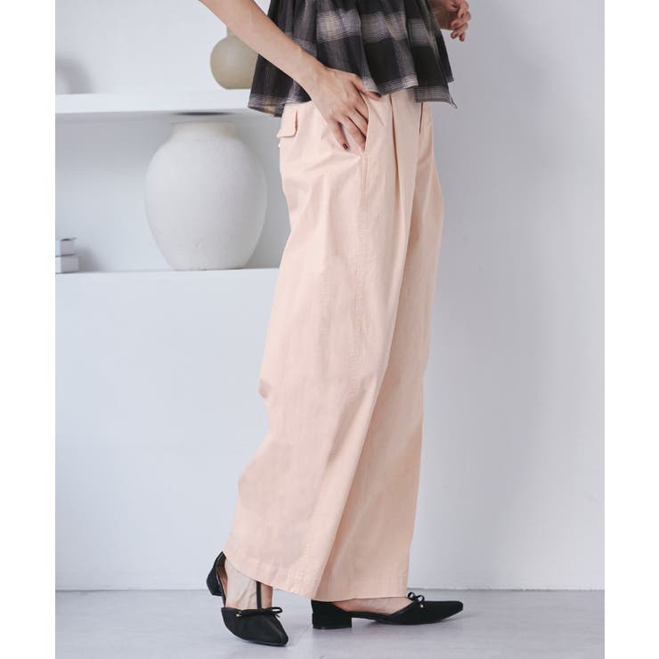 バレルシルエットコットンパンツ | VIS  | 詳細画像1 