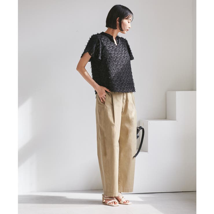 バレルシルエットコットンパンツ | VIS  | 詳細画像10 