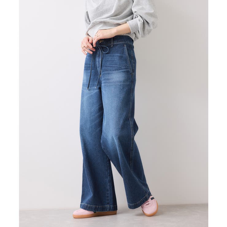 ベルト付きワイドシルエットデニムパンツ | VIS  | 詳細画像16 