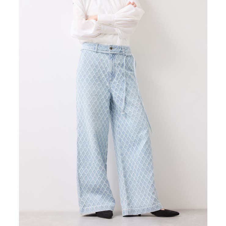 ベルト付きワイドシルエットデニムパンツ | VIS  | 詳細画像23 