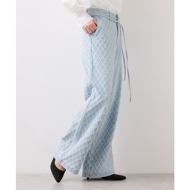 ベルト付きワイドシルエットデニムパンツ | VIS  | 詳細画像24 