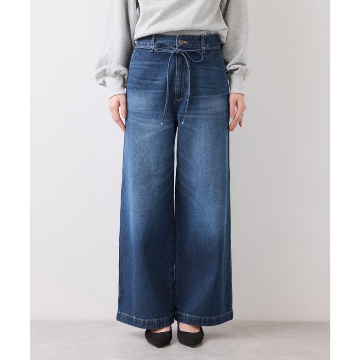 ベルト付きワイドシルエットデニムパンツ | VIS  | 詳細画像28 